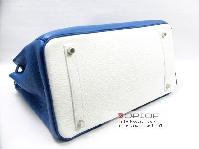 エルメス バーキン35 エクラ トリヨンクレマンス ミコノス×ブロン(シルバー金具) her413